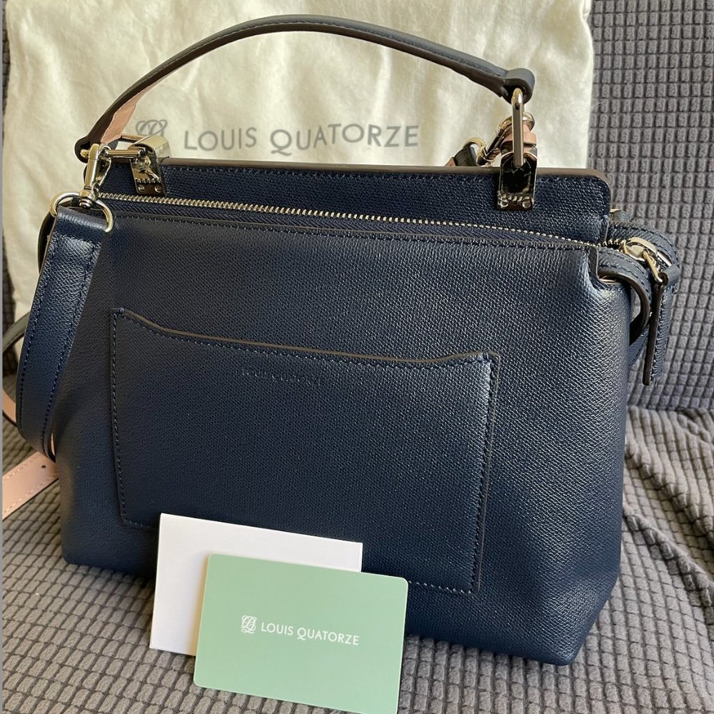 Louis Quatorze Toulouse bag (Color: Midnight blue + pale pink) NEW from 2017